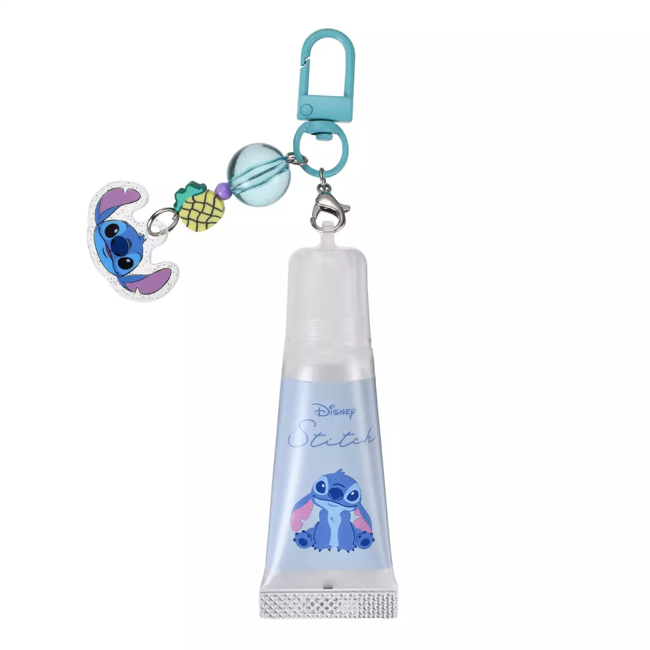 Japan Disney Store -Stitch - Moisture Lip Balm Keychain (Aurora White)