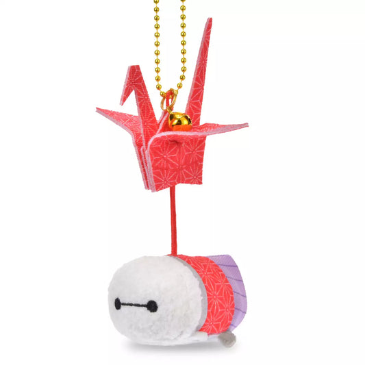 Japan Disney Store - Tsumtsum- Baymax - Origami Crane - Plush Keychain