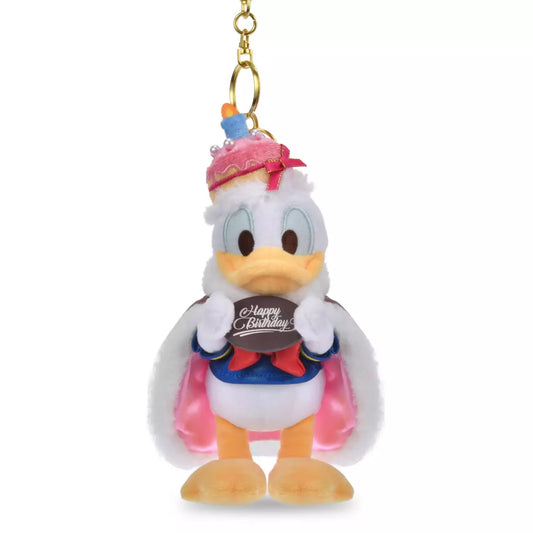 Japan Disney Store - Donald's Birthday 2026 - Donald Duck - Happy Birthday Plush Keychain