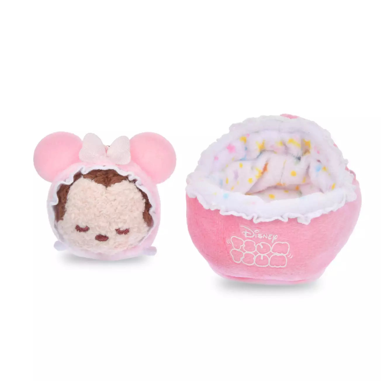 Japan Disney Store - Sleep Tsum Tsum -  Minnie Mouse - Plush Keychain