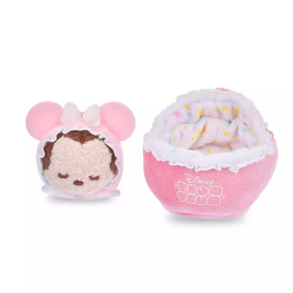 Japan Disney Store - Sleep Tsum Tsum -  Minnie Mouse - Plush Keychain
