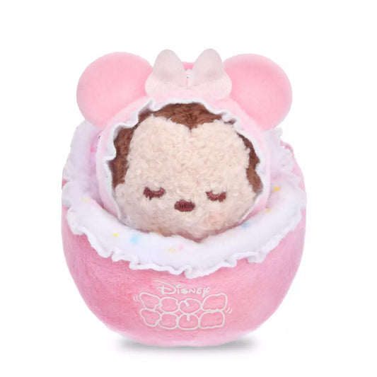 Japan Disney Store - Sleep Tsum Tsum -  Minnie Mouse - Plush Keychain
