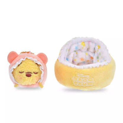 Japan Disney Store - Sleep Tsum Tsum -  Winnie the Pooh Plush Keychain