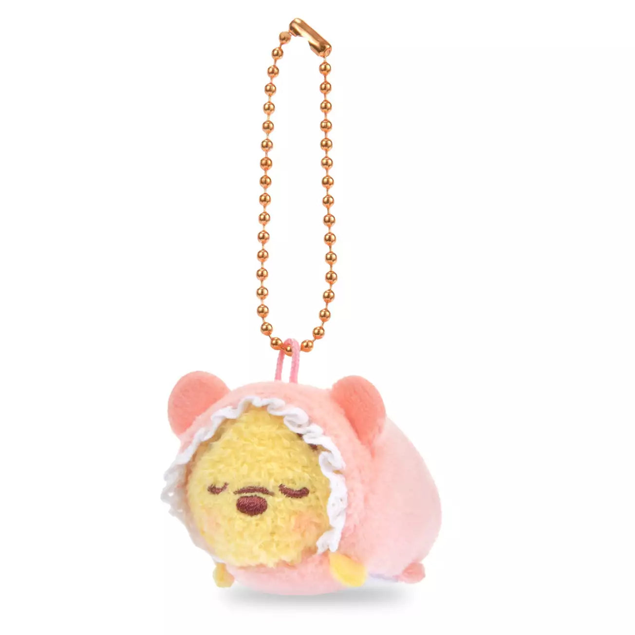 Japan Disney Store - Sleep Tsum Tsum -  Winnie the Pooh Plush Keychain