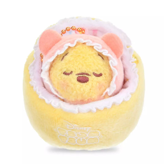 Japan Disney Store - Sleep Tsum Tsum -  Winnie the Pooh Plush Keychain