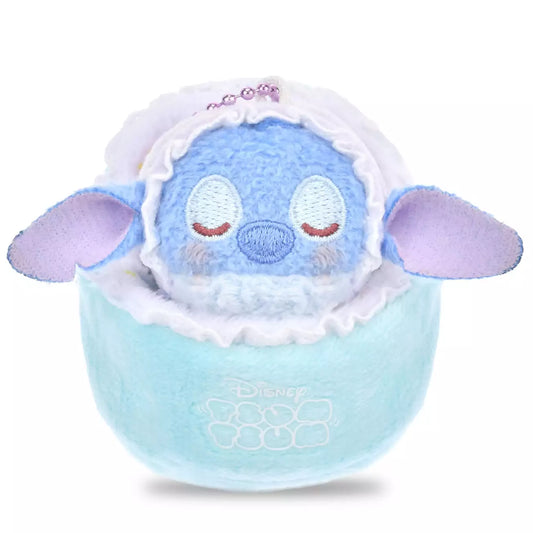 Japan Disney Store - Sleep Tsum Tsum -  Stitch - Plush Keychain