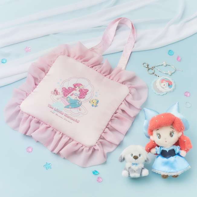 Japan Disney Store - The Little Mermaid - Ariel, Flounder & Sebastian Tote Bag (Illustrated by Mikko)