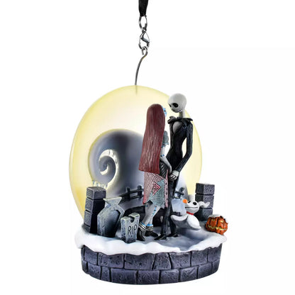 OCT 2 PREORDER - Japan Disney Store - Christmas Ornaments 2026 - The Nightmare Before Christmas - Jack Skellington, Sally & Zero Ornament Light-Up
