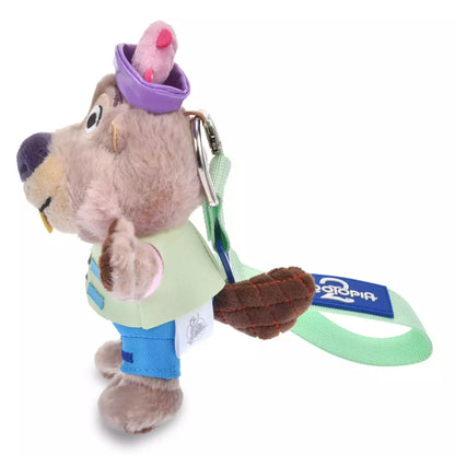 Japan Disney Store - Zootopia Fish Market - Nibbles Maple Stick - Plush Keychain