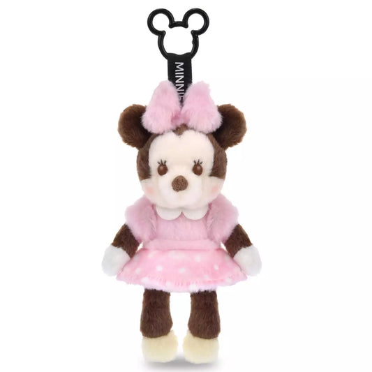 Japan Disney Store - Palnui - Minnie Mouse Plush Keychain