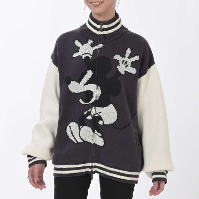 AUG 7 PREORDER - Japan Disney Store - Silly Symphony - The Skeleton Dance - Mickey Mouse Oversized Knit Jacket