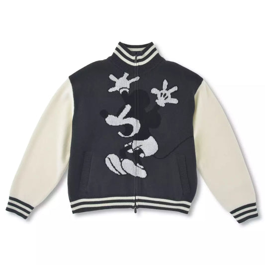 AUG 7 PREORDER - Japan Disney Store - Silly Symphony - The Skeleton Dance - Mickey Mouse Oversized Knit Jacket