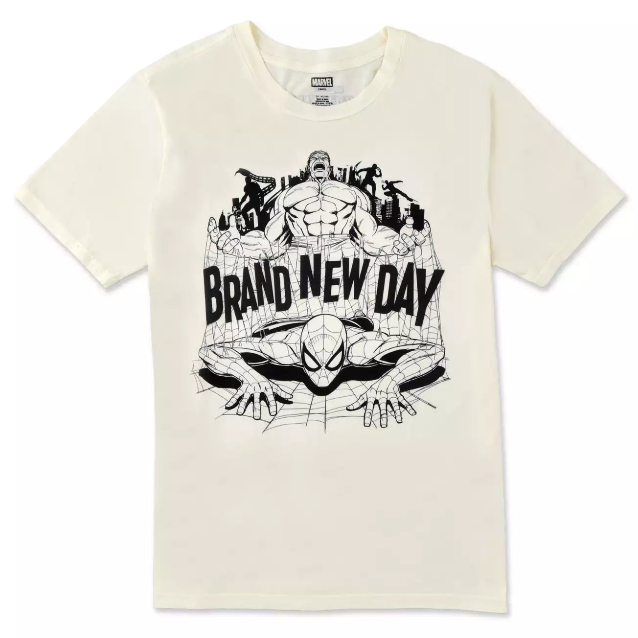JULY 31 PREORDER - Japan Disney Store - Spider-Man & Hulk Short-Sleeve T-Shirt - Spider-Man: Brand New Day