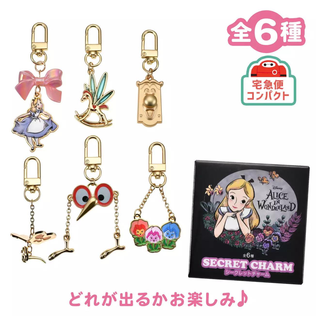JUNE 16 PREORDER - Japan Disney Store - Alice in Wonderland 75th Anniversary - Keychain Blind Box