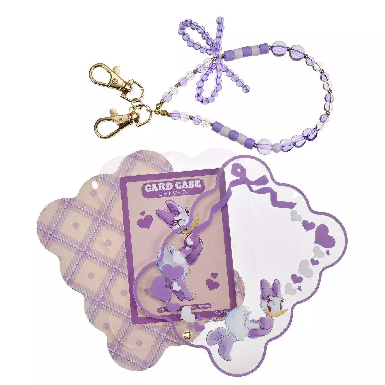 Japan Disney Store - Daisy Duck Card Holder - Bead Charm