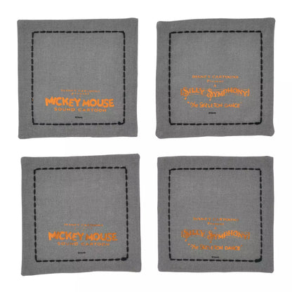 AUG 7 PREORDER - Japan Disney Store - Silly Symphony - The Skeleton Dance - Mickey Mouse Napkin Set