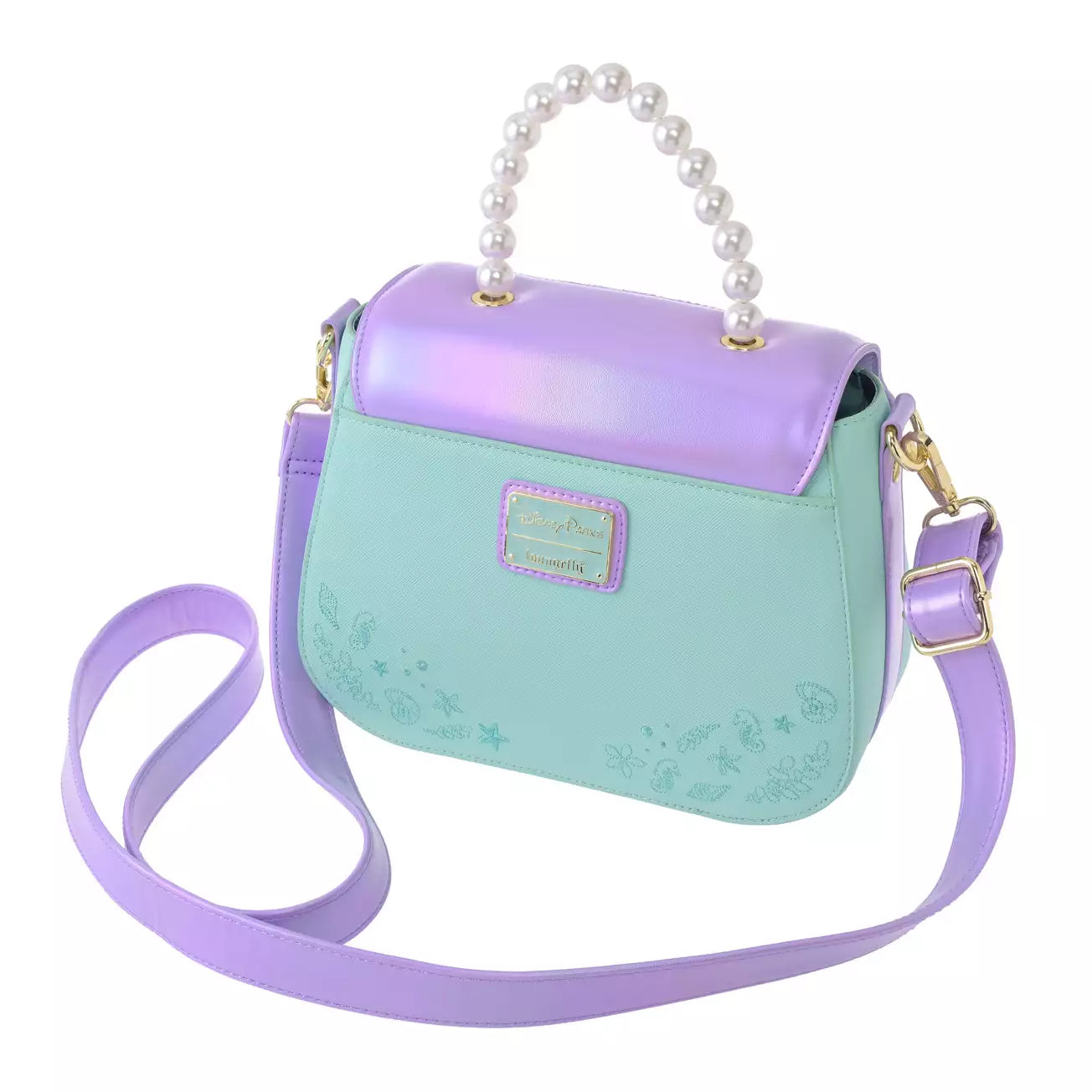 AUG 28 PREORDER - Japan Disney Store -【Loungefly】Flounder & Sebastian 2-Way Shoulder Bag