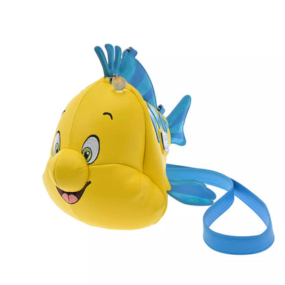 AUG 28 PREORDER - Japan Disney Store -【Loungefly】Flounder Shoulder Bag 3D