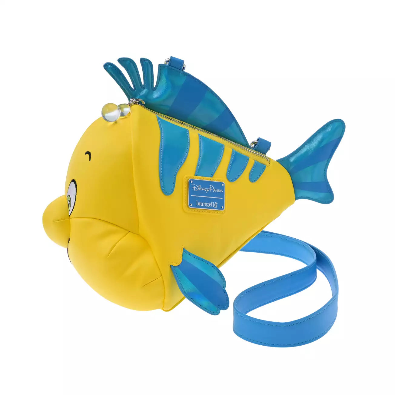 AUG 28 PREORDER - Japan Disney Store -【Loungefly】Flounder Shoulder Bag 3D