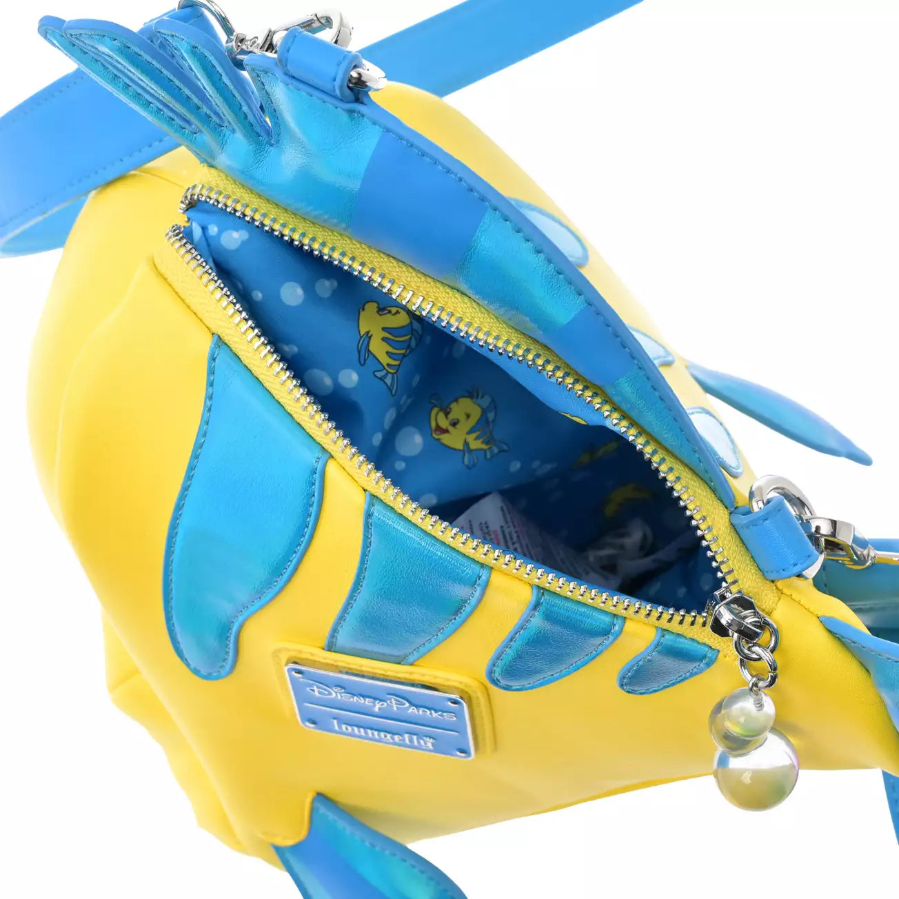 AUG 28 PREORDER - Japan Disney Store -【Loungefly】Flounder Shoulder Bag 3D