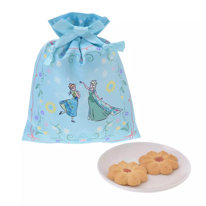 Japan Disney Store - Frozen Fever - Anna & Elsa Cookies in a Drawstring Pouch