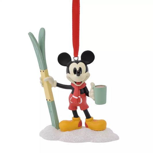 OCT 2 PREORDER - Japan Disney Store - Christmas Ornaments 2026 - Mickey Mouse Skiing