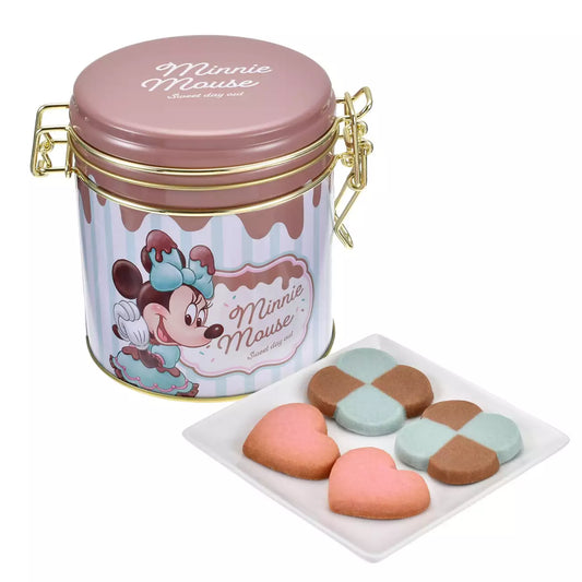 Japan Disney Store - Minnie Mouse - Cookies & Baked Chocolate in a Canister Tin