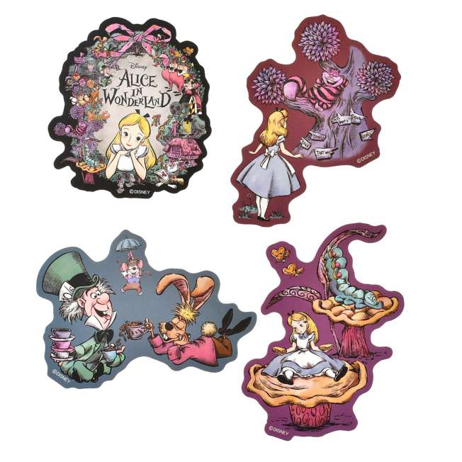 JUNE 16 PREORDER - Japan Disney Store - Alice in Wonderland 75th Anniversary - Die-cut Stickers
