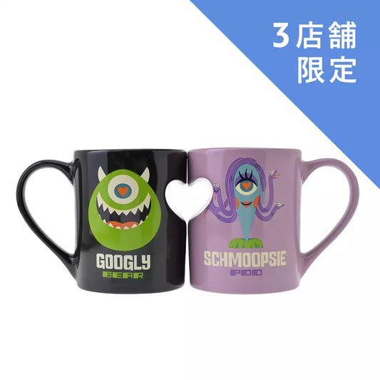 OCT 20 PREORDER - Japan Disney Store - Monsters Inc 25th - Mike & Celia May Mug Pair