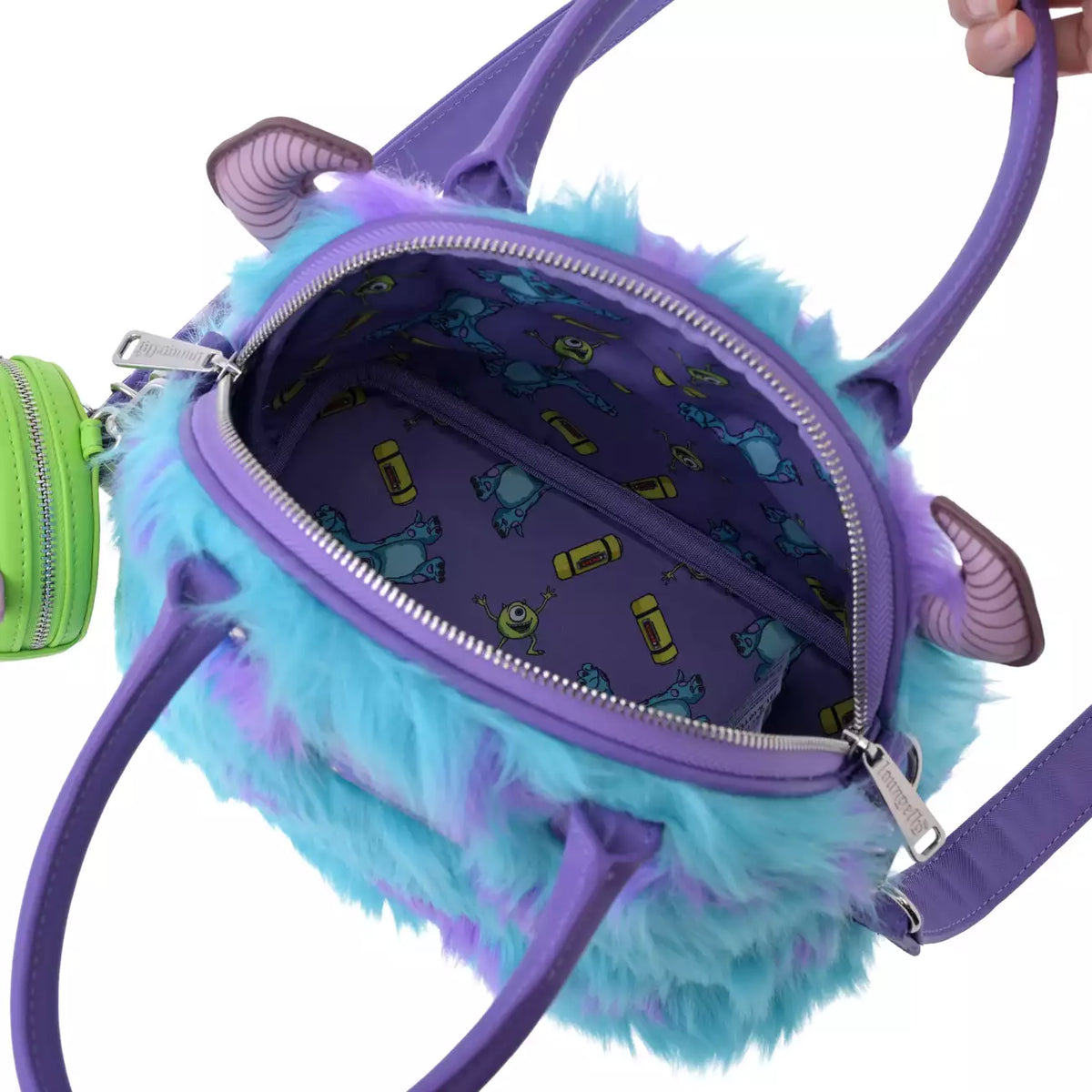 OCT 20 PREORDER - Japan Disney Store - Monsters Inc 25th - Loungefly - Sully & Mike 2-Way Shoulder Bag with Pouch