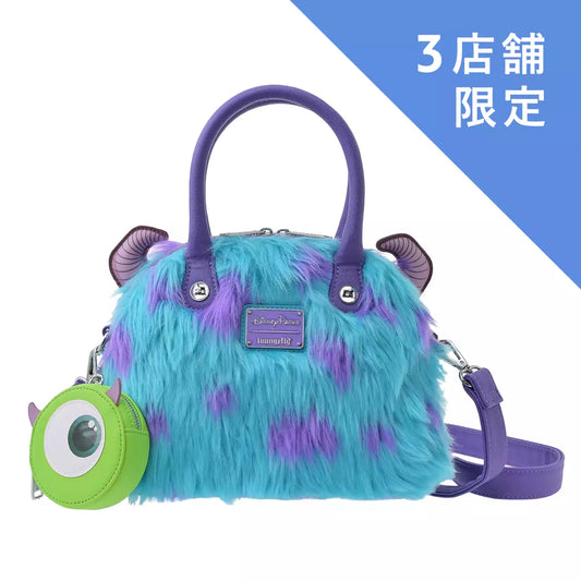 OCT 20 PREORDER - Japan Disney Store - Monsters Inc 25th - Loungefly - Sully & Mike 2-Way Shoulder Bag with Pouch