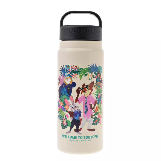 AUG 3 PREORDER - Japan Disney Store - Tropical Zootopia - Stainless Steel Bottle