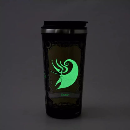 SEPT 7 PREORDER - Japan Disney Store - The Nightmare Before Christmas - Jack Skellington - Stainless Steel Glow-in-the-Dark Tumbler