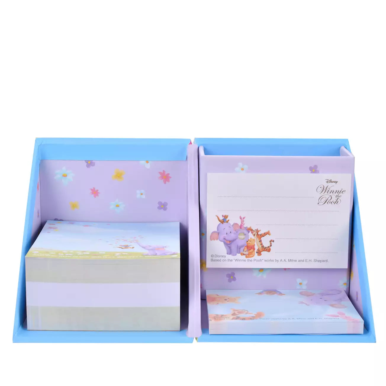 JULY 28 PREORDER - Japan Disney Store - Winnie the Pooh - Roo & Lumpy - Pooh & Friends - Sticky Notes & Memo Pad with Pen Stand