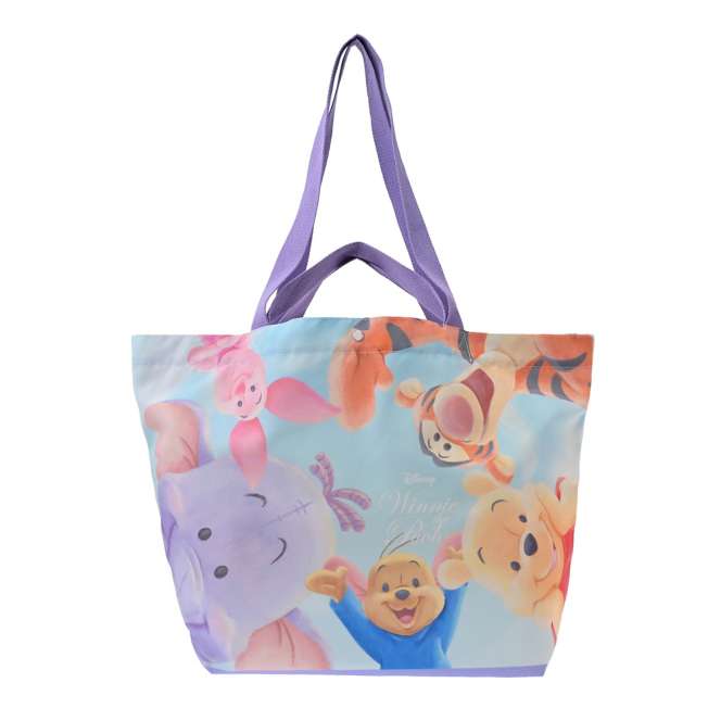 JULY 28 PREORDER - Japan Disney Store - Winnie the Pooh - Roo & Lumpy - Pooh & Friends Mega Tote Bag