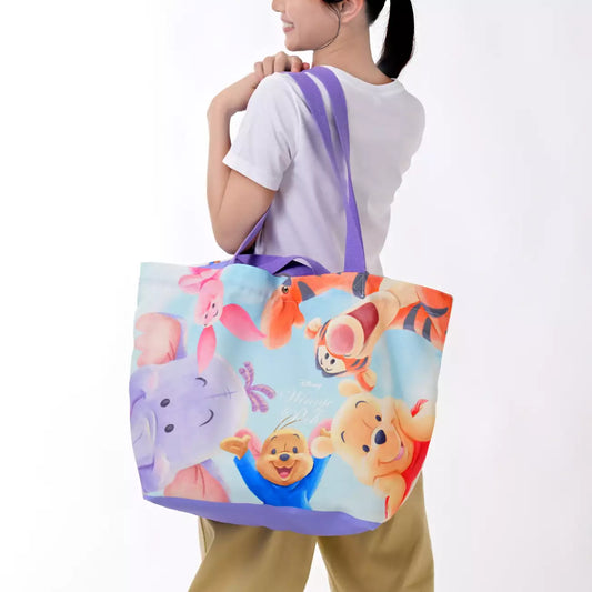 JULY 28 PREORDER - Japan Disney Store - Winnie the Pooh - Roo & Lumpy - Pooh & Friends Mega Tote Bag