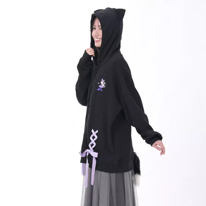 SEPT 1 PREORDER - Japan Disney Store - Halloween 2026 - Minnie & Figaro Long-Sleeve Hoodie with Charm