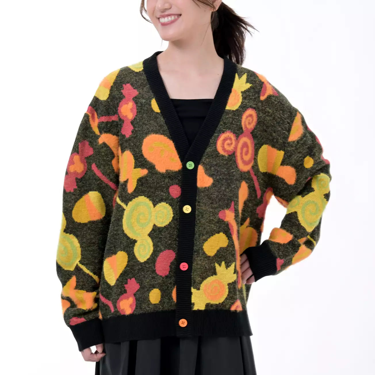 SEPT 1 PREORDER - Japan Disney Store - Halloween 2026 - Mickey Mouse - Long-Sleeved Cardigan Knit