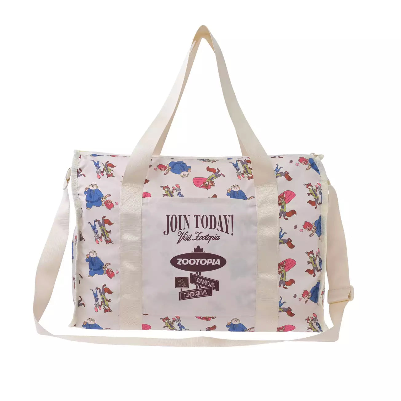 AUG 3 PREORDER - Japan Disney Store - Zootopia Travel - Judy Hopps, Nick Wilde & Clawhauser - 2 Way Bag