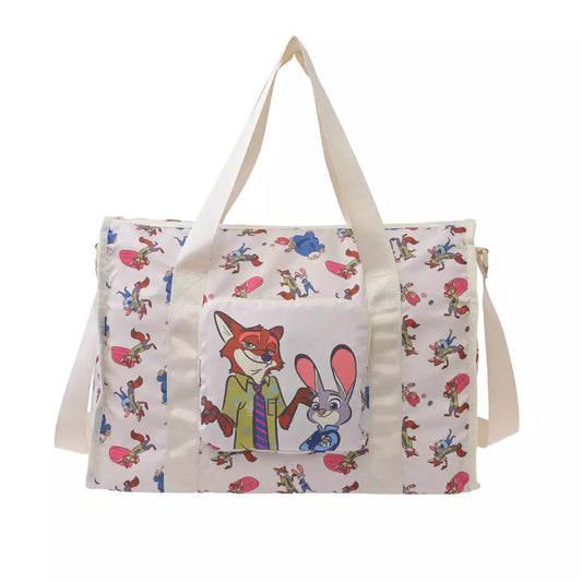 AUG 3 PREORDER - Japan Disney Store - Zootopia Travel - Judy Hopps, Nick Wilde & Clawhauser - 2 Way Bag