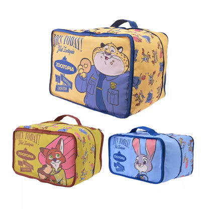 AUG 3 PREORDER - Japan Disney Store - Zootopia Travel - Judy Hopps, Nick Wilde & Clawhauser - Clothing Compression Storage Pouch Set (3 Sizes)