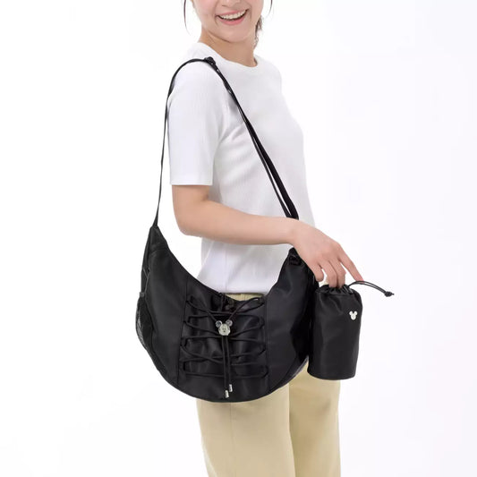 JULY 28 PREORDER - Japan Disney Store - Mickey Mouse - Shoulder Bag with Bottle Cover and Face Design - Casual Bag