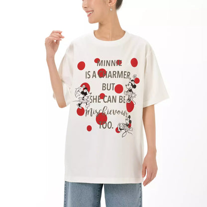 JUNE 2 PREORDER - Japan Disney Store - T-Shirt Collection - Minnie Mouse - Polka Dot Short Sleeve T-Shirt
