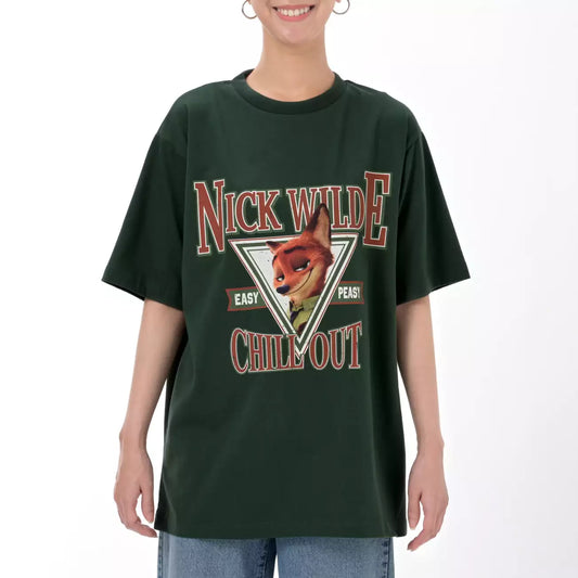 JUNE 2 PREORDER - Japan Disney Store - T-Shirt Collection -Zootopia - Nick Wilde Short Sleeve T-Shirt