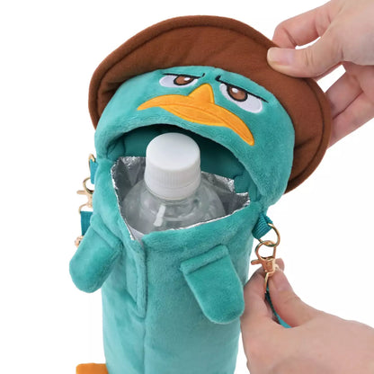 AUG 18 PREORDER - Japan Disney Store - Phineas & Ferb - Agent P Pet Bottle Cover with Strap