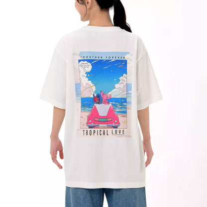 JULY 14 PREORDER - Japan Disney Store - Stitch & Angel Collection - Short-Sleeve T-Shirt