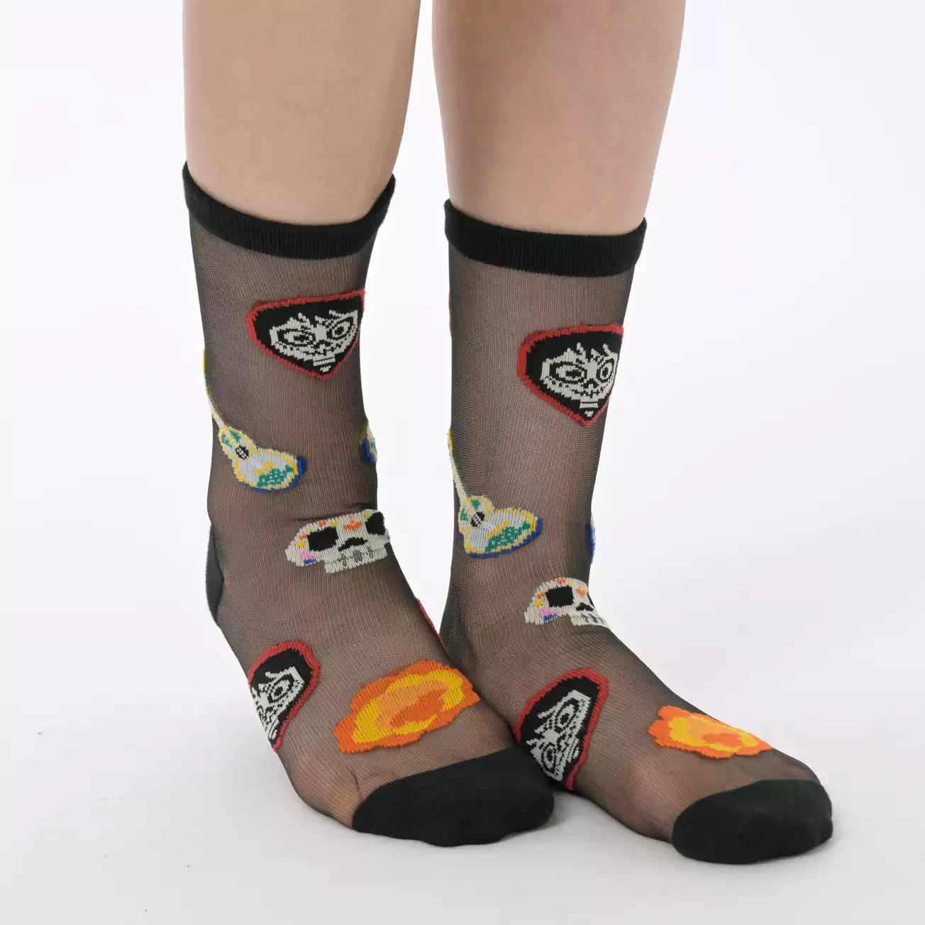 AUG 21 PREORDER - Japan Disney Store - Coco - Miguel Sheer Black Socks 23-25cm