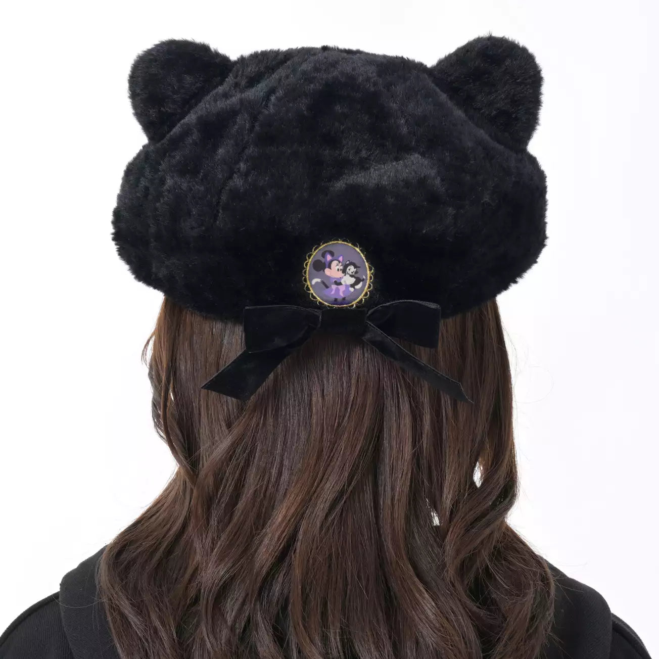 SEPT 1 PREORDER - Japan Disney Store - Halloween 2026 - Minnie & Figaro Fluffy Beret