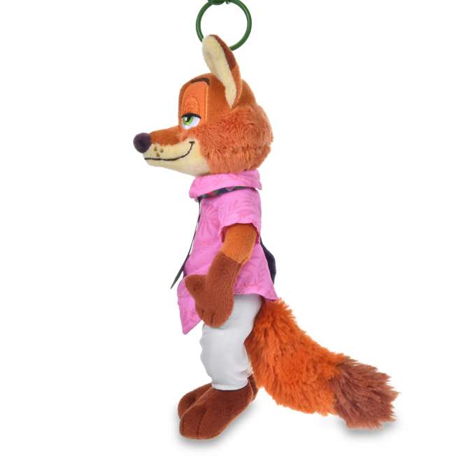 AUG 3 PREORDER - Japan Disney Store - Tropical Zootopia - Nick Wilde Plush Keychain