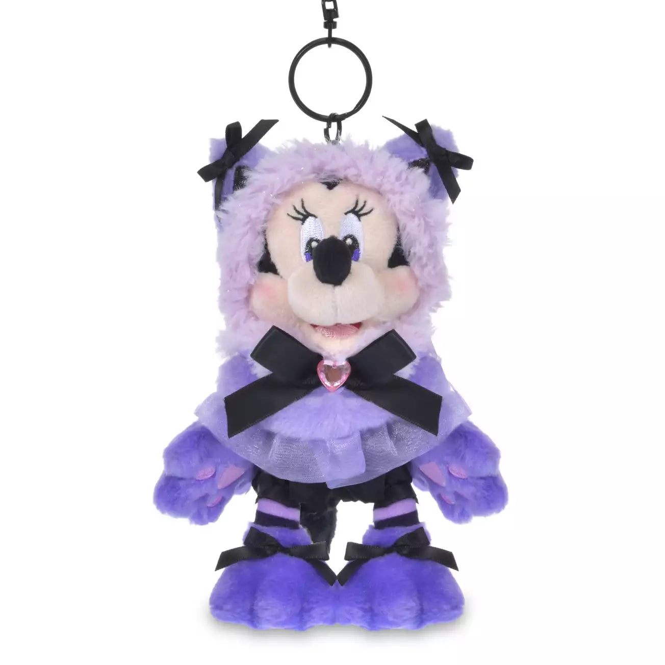 SEPT 1 PREORDER - Japan Disney Store - Halloween 2026 - Minnie & Figaro - Minnie Mouse Plush Keychain